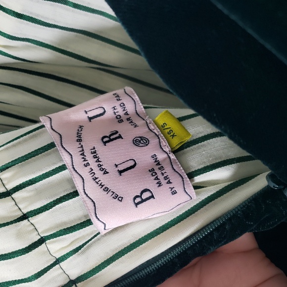 Buru Teagan Deep Green Velvet‎ Convertible Mini to Maxi Dress - SZ XS/S - NWT - Picture 13 of 16